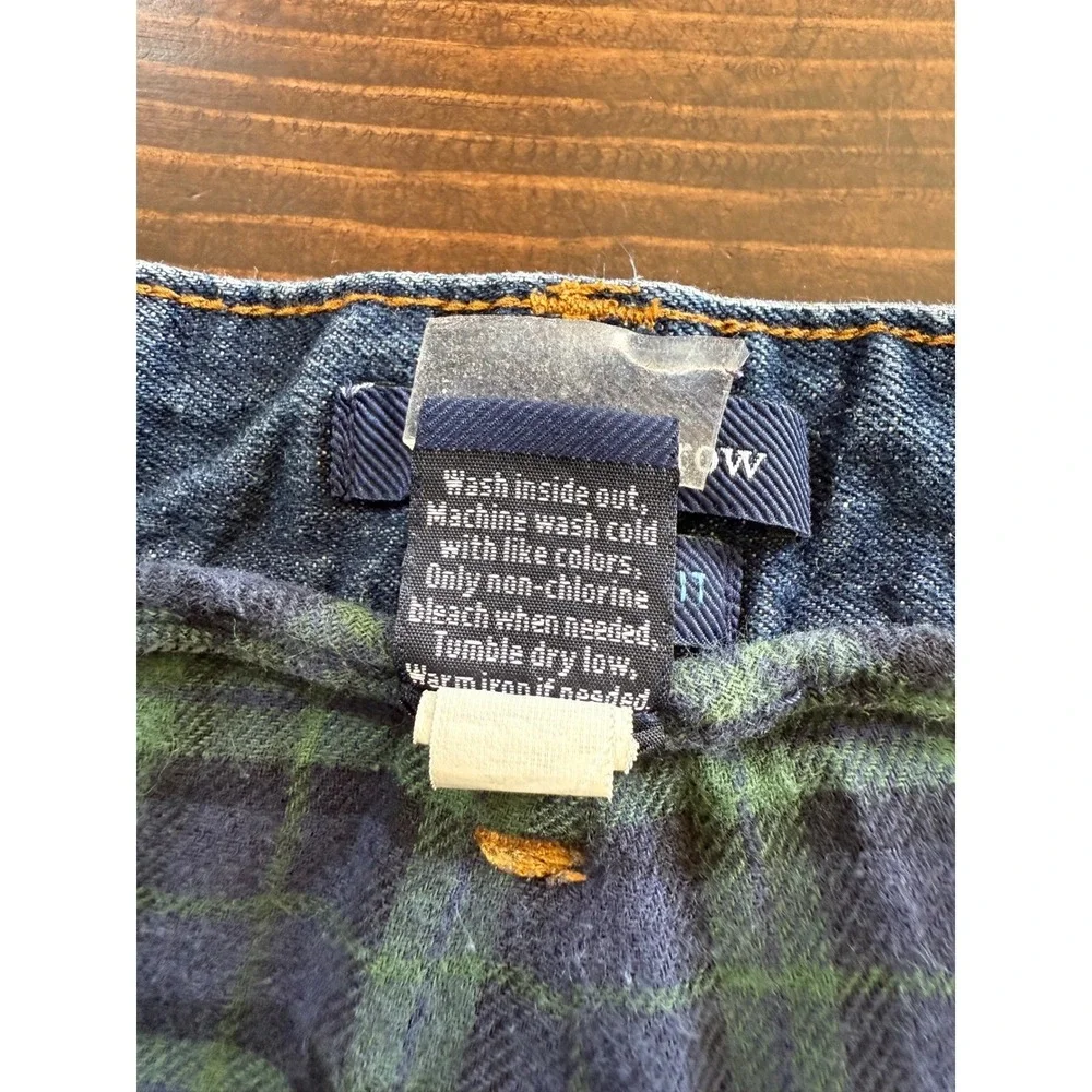Croft & Barrow Mens‎ Flannel Lined Jeans 40x29 Blue Classic Fit Cotton Casual